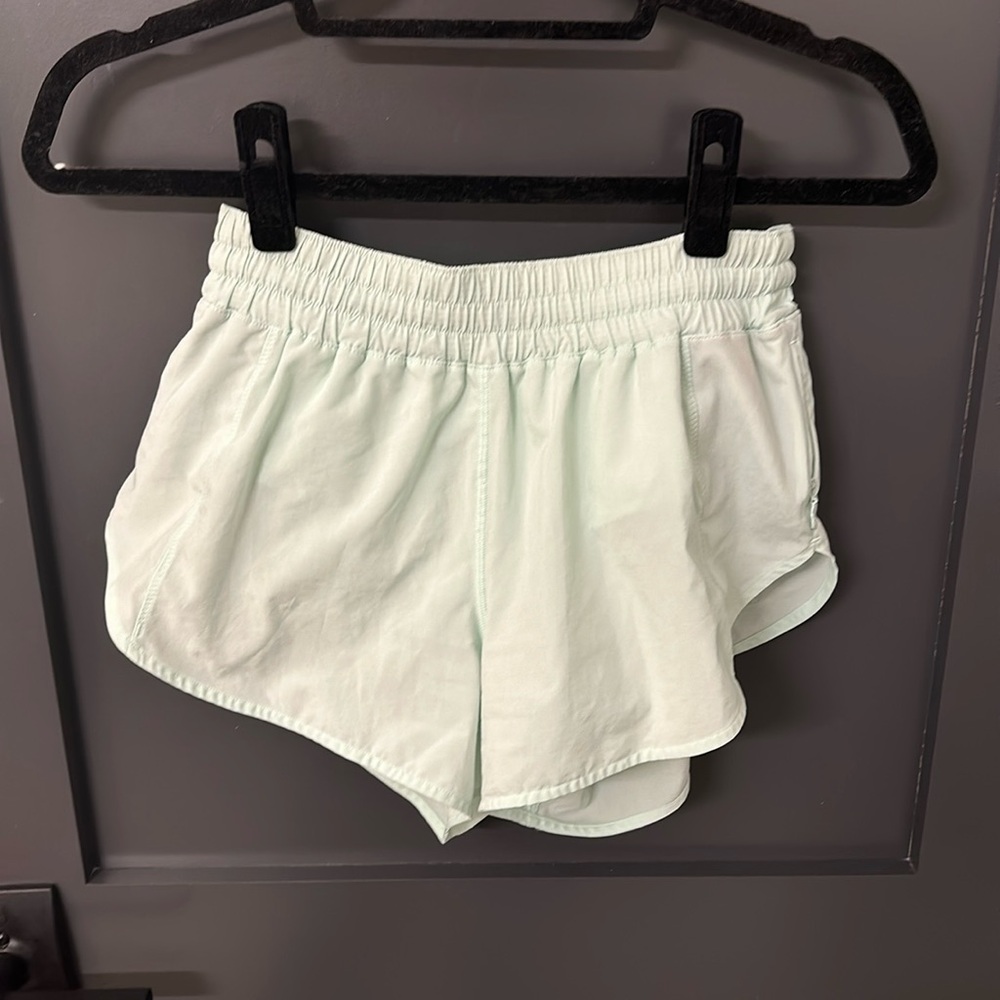 Light blue lululemon shorts